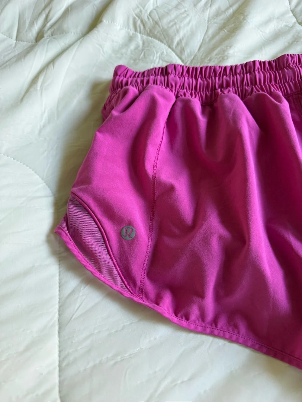 lululemon athletica Bright Pink Hem Athletic Shorts